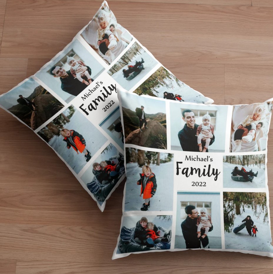 Personalized Pillow For Mom Mothers Day Gifts 2022 Custom Cover With Picture Holiday Decor Pillowcase Print Couple Photo On Cover